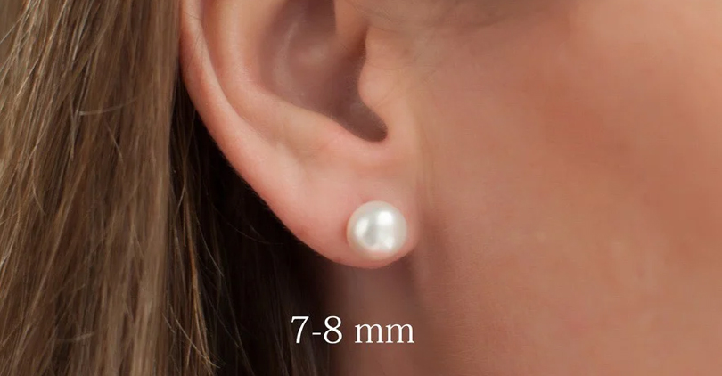 7-8mm Pearl Earrings